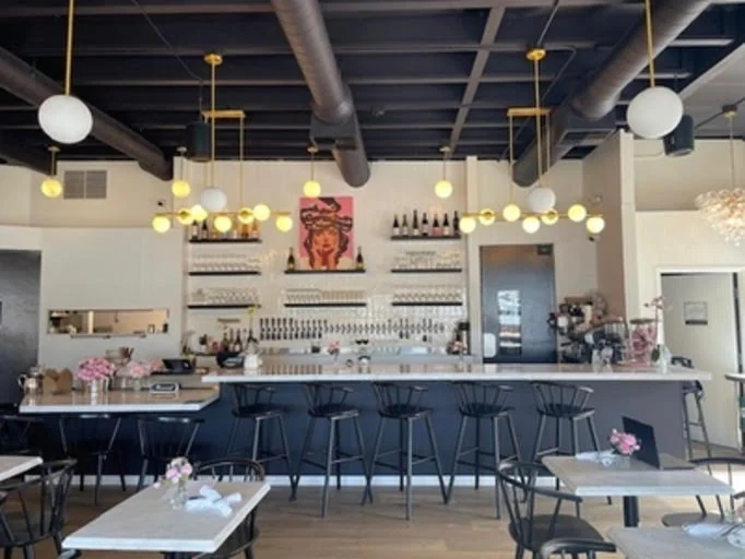 The bar and dining space at Epicure Club